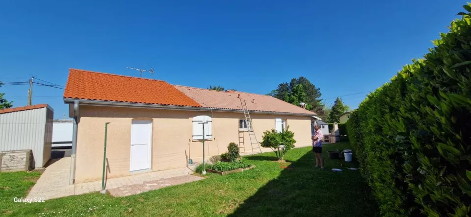 Avant — Traitement hydrofuge toiture